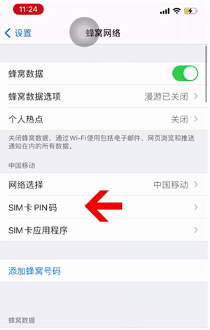 静安苹果14维修网分享如何给iPhone14的SIM卡设置密码 