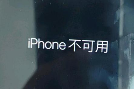 静安苹果服务网点分享锁屏界面显示“iPhone 不可用”如何解决 